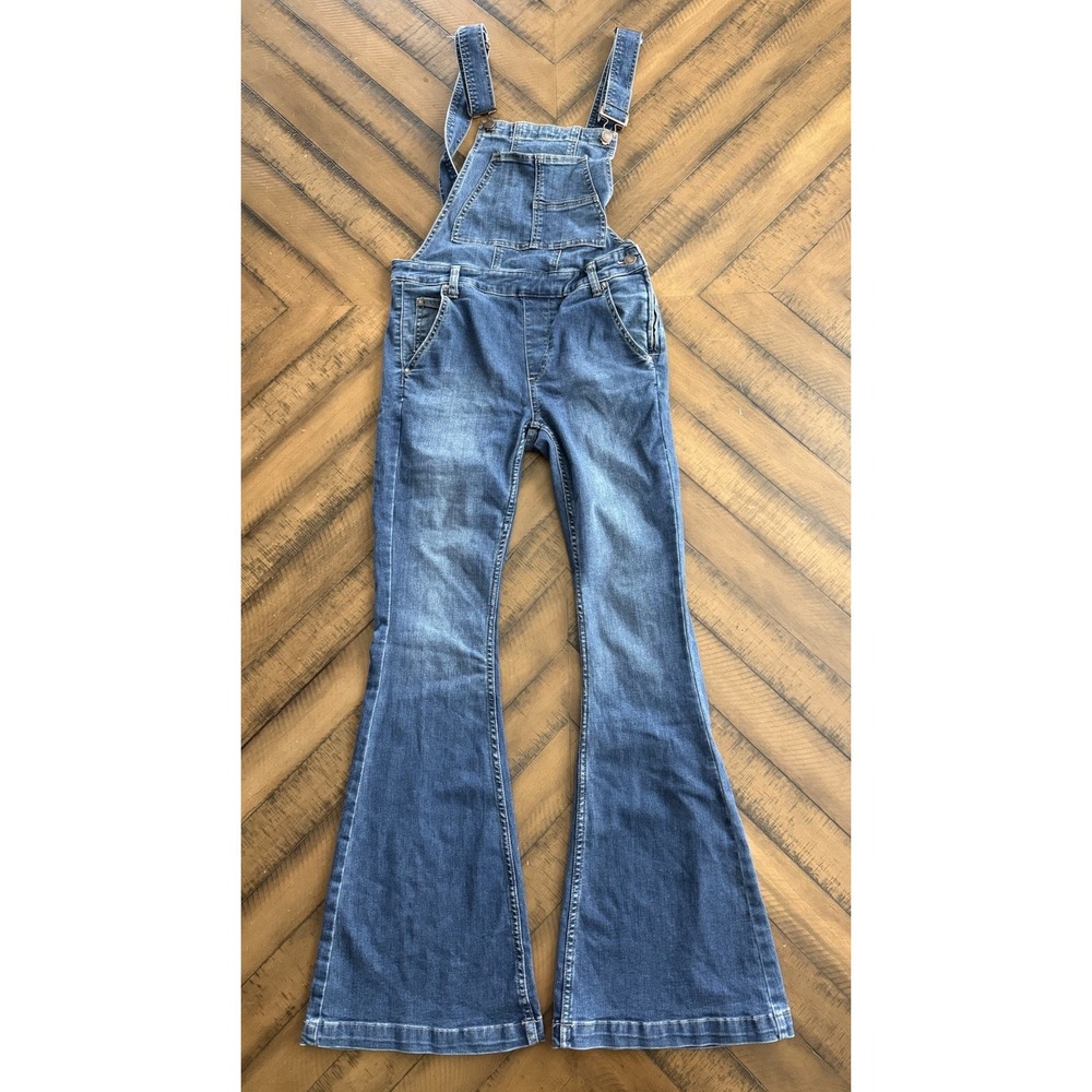 We The Free Blue Denim Women Jeans Overalls